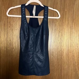 Bailey 44 Leather front tank top